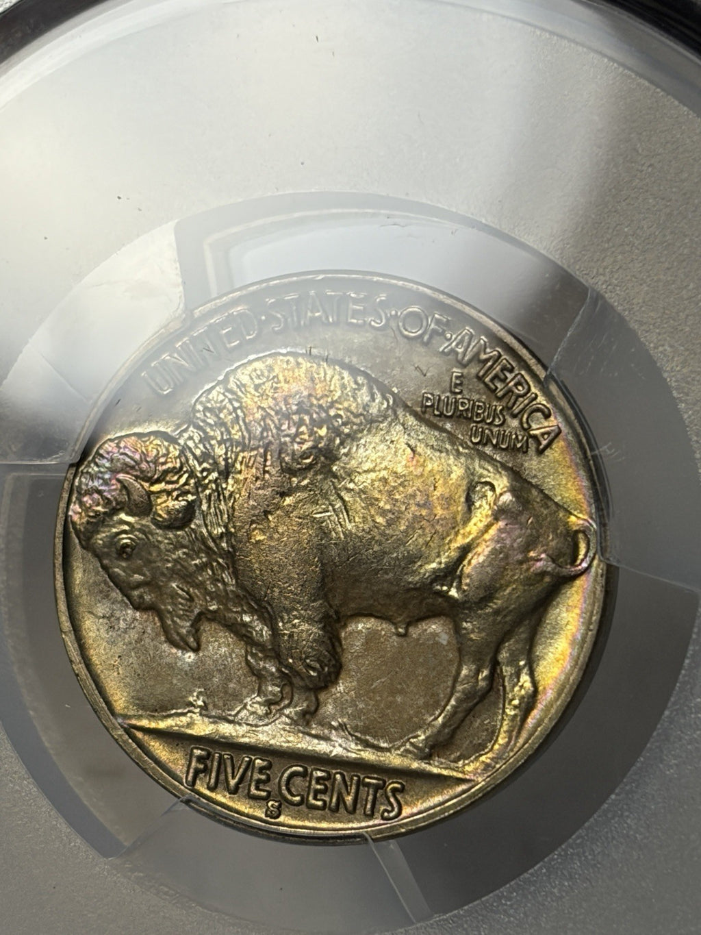 1931-S PCGS MS66+ CAC Buffalo Nickel Toned