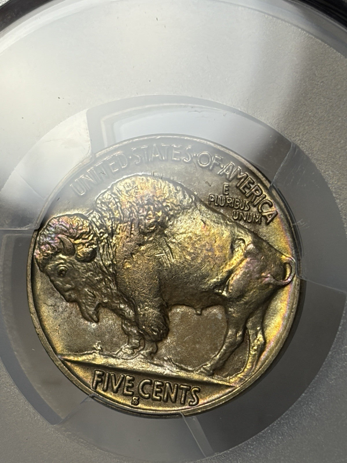 1931-S PCGS MS66+ CAC Buffalo Nickel Toned