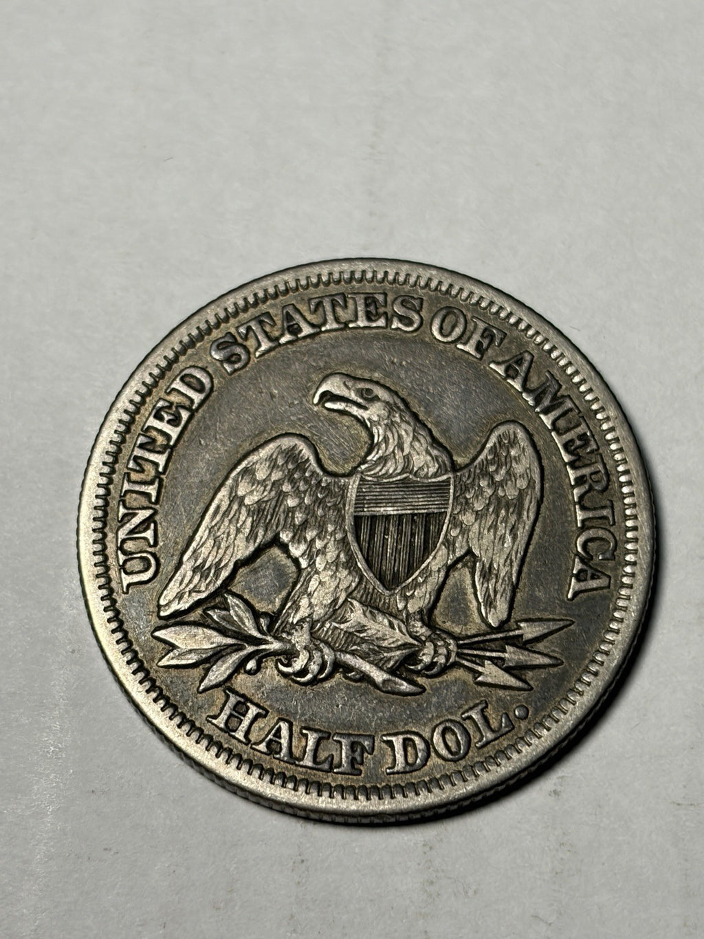 1854 With Arrows Seated Liberty Half Dollar