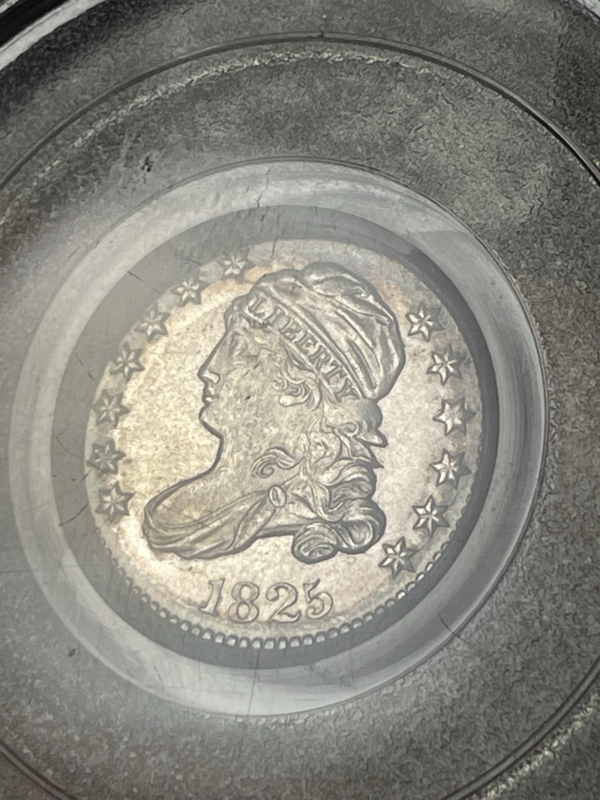 1825 PCGS MS62 Capped Bust Dime Old Green Holder
