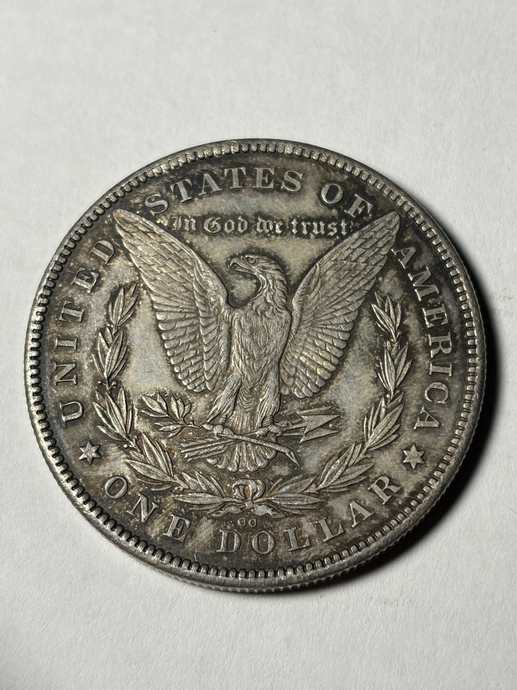 1878-CC Morgan Silver Dollar Toned Details