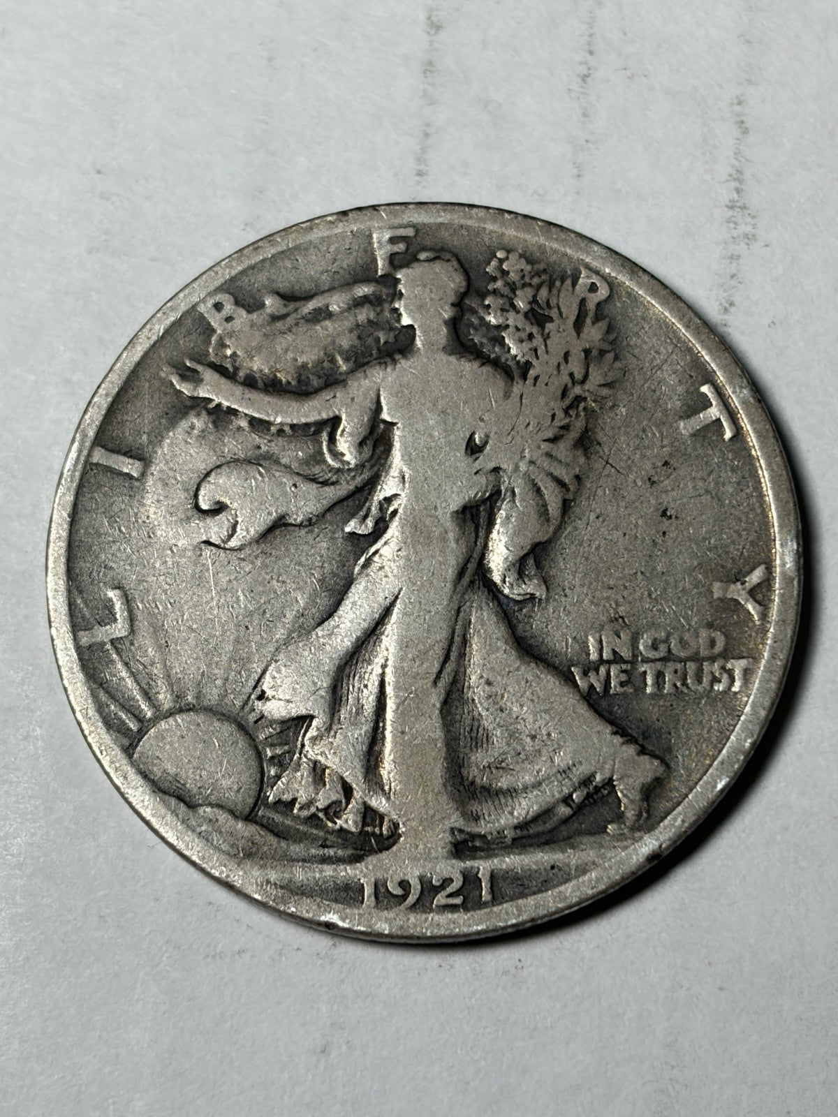 1921-D Walking Liberty Half Dollar