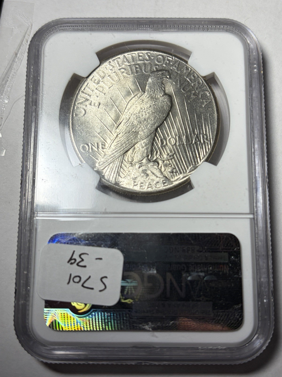 1928 NGC MS63 Peace Silver Dollar