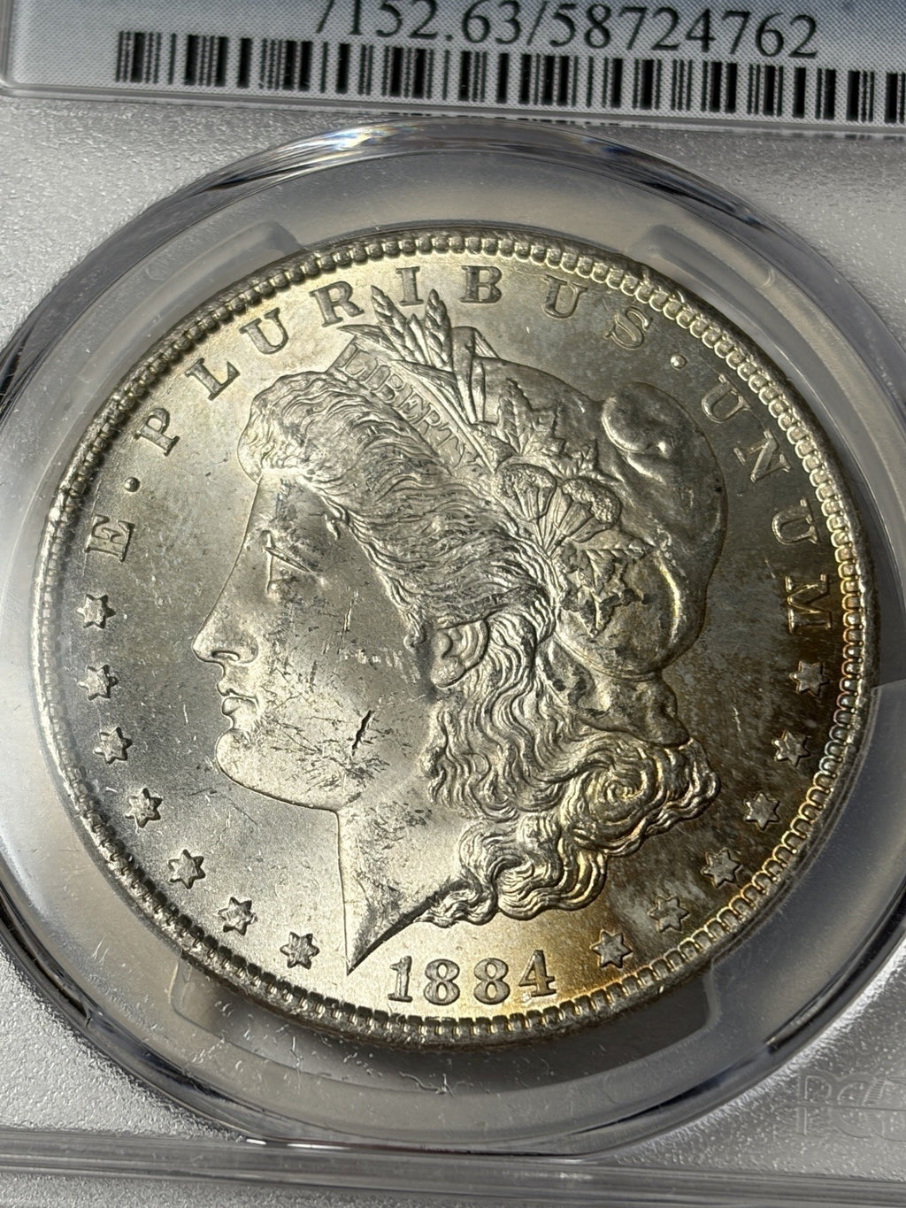 1884-CC PCGS MS63 Morgan Silver Dollar Toned