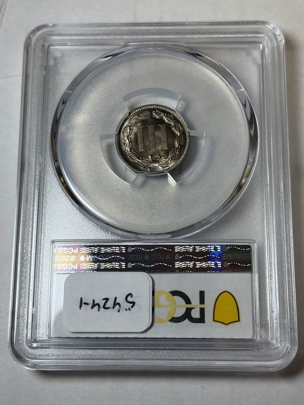 1888 PCGS MS67 Three Cent Nickel Superb Gem