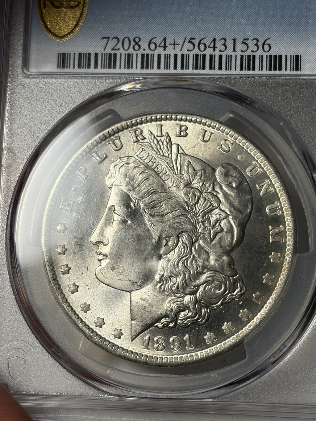 1891-O PCGS MS64+ Morgan Silver Dollar