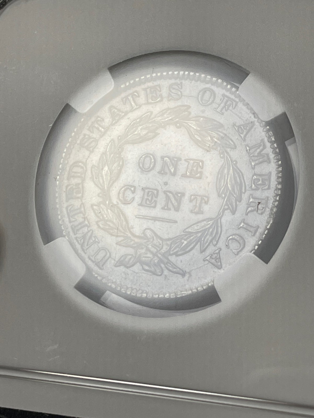 1834 NGC AU55 BN Coronet Hair Large Cent Small 8