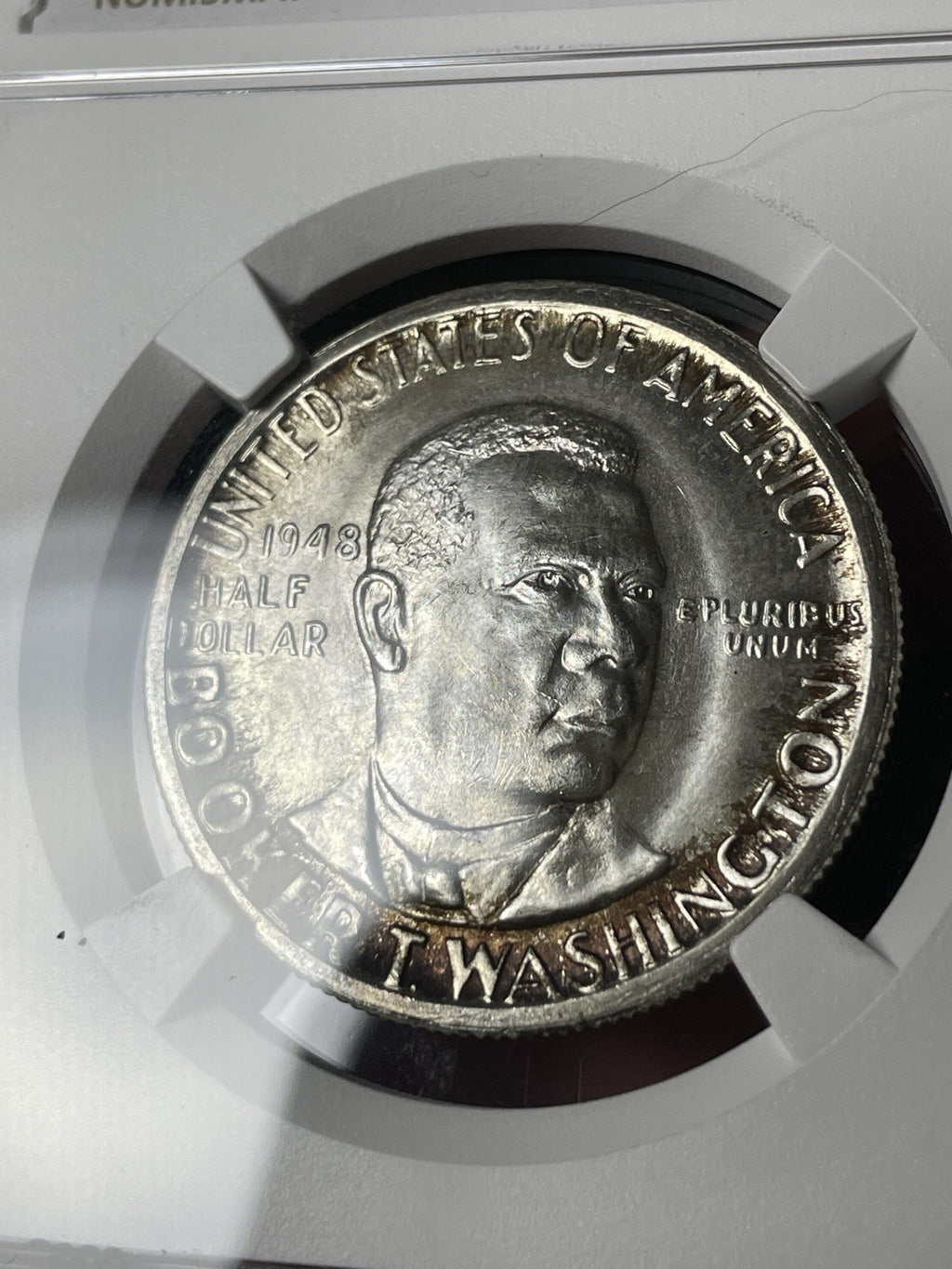 1948-D NGC MS66+ CAC Booker T Washington BTW Commemorative Half Dollar