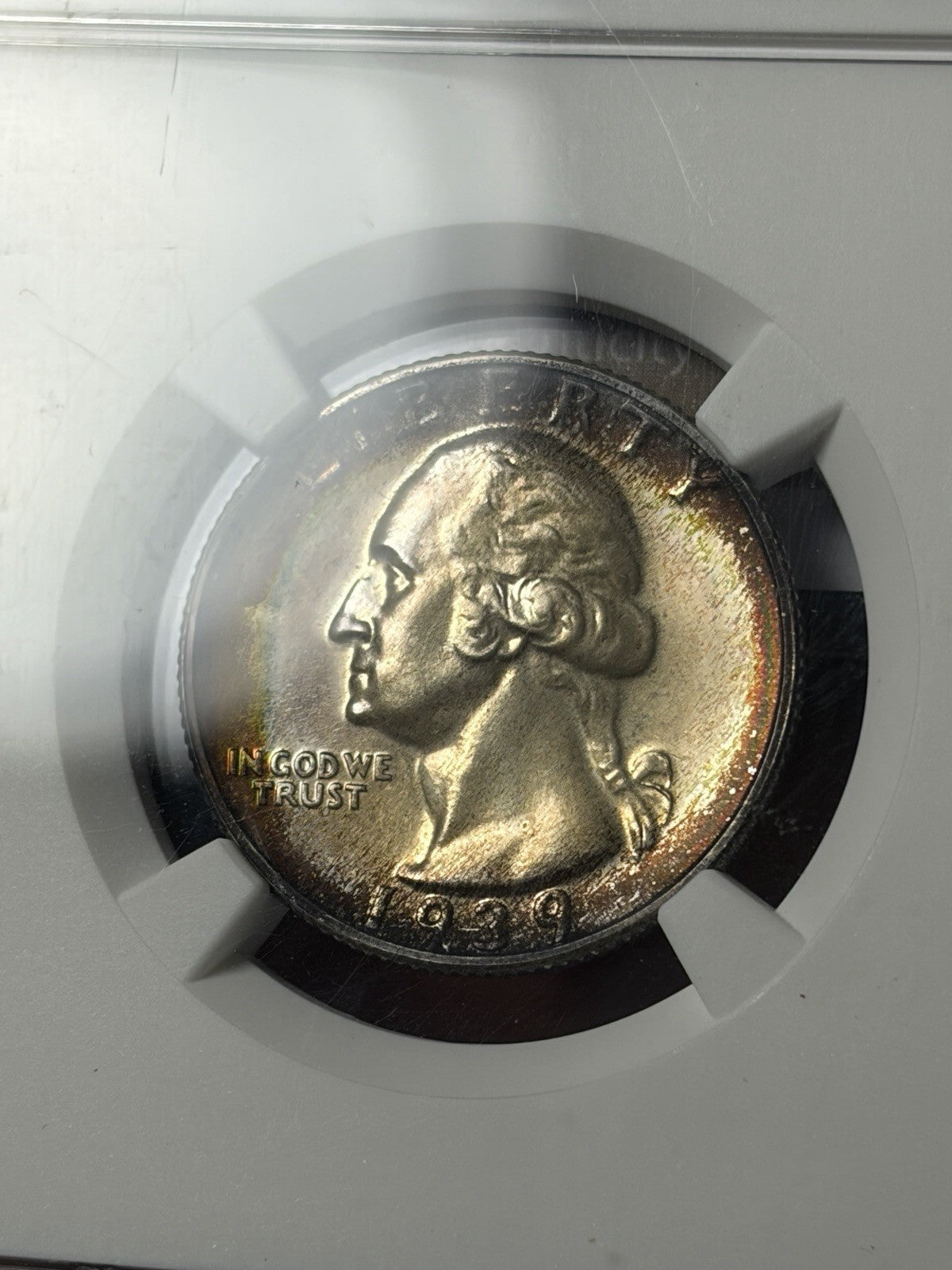 1939 NGC PF64 GOLD CAC Washington Quarter Toned , Ex. PCGS PR67!