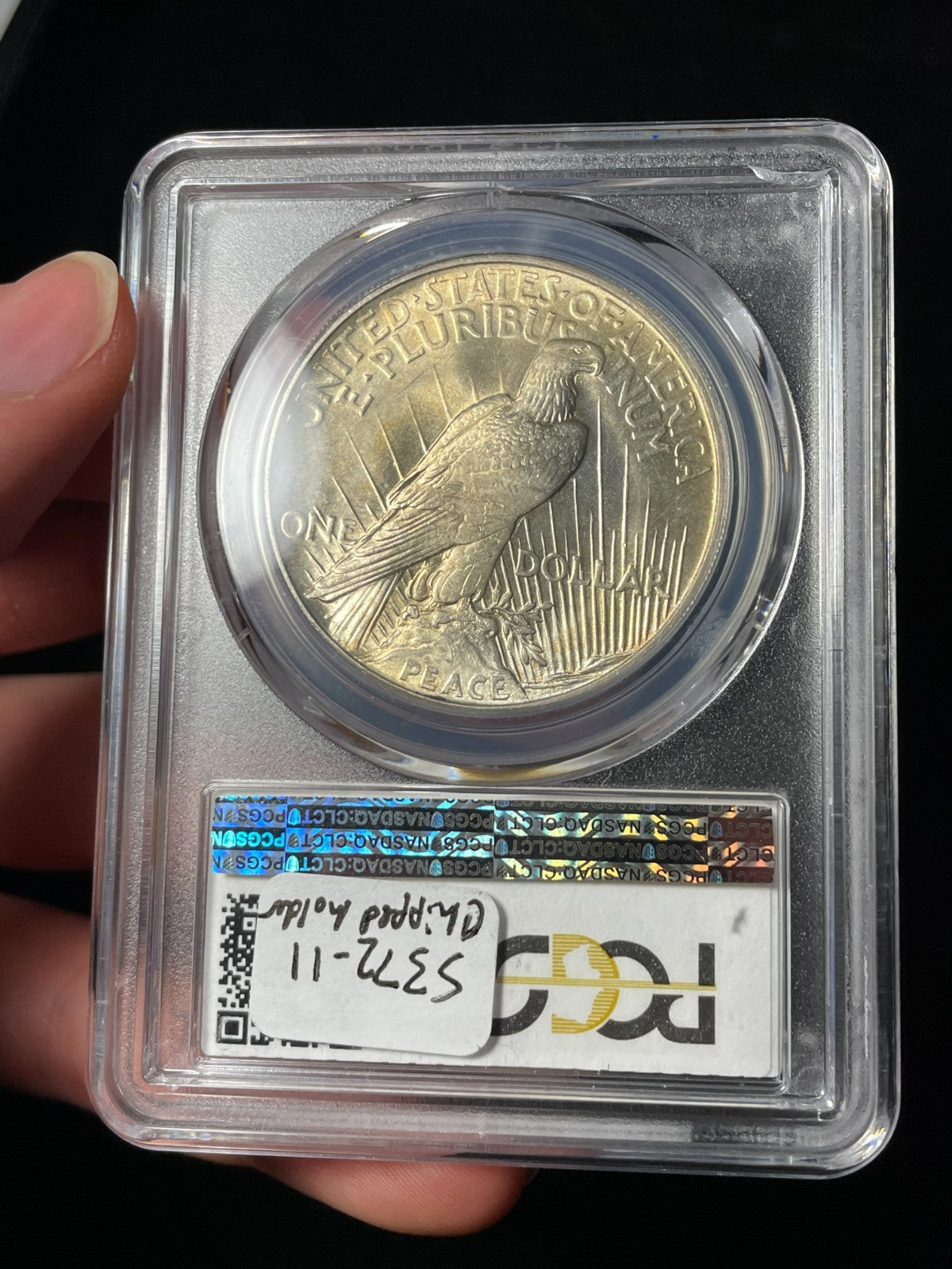 1921 PCGS MS64 Peace Silver Dollar Key Date Toned