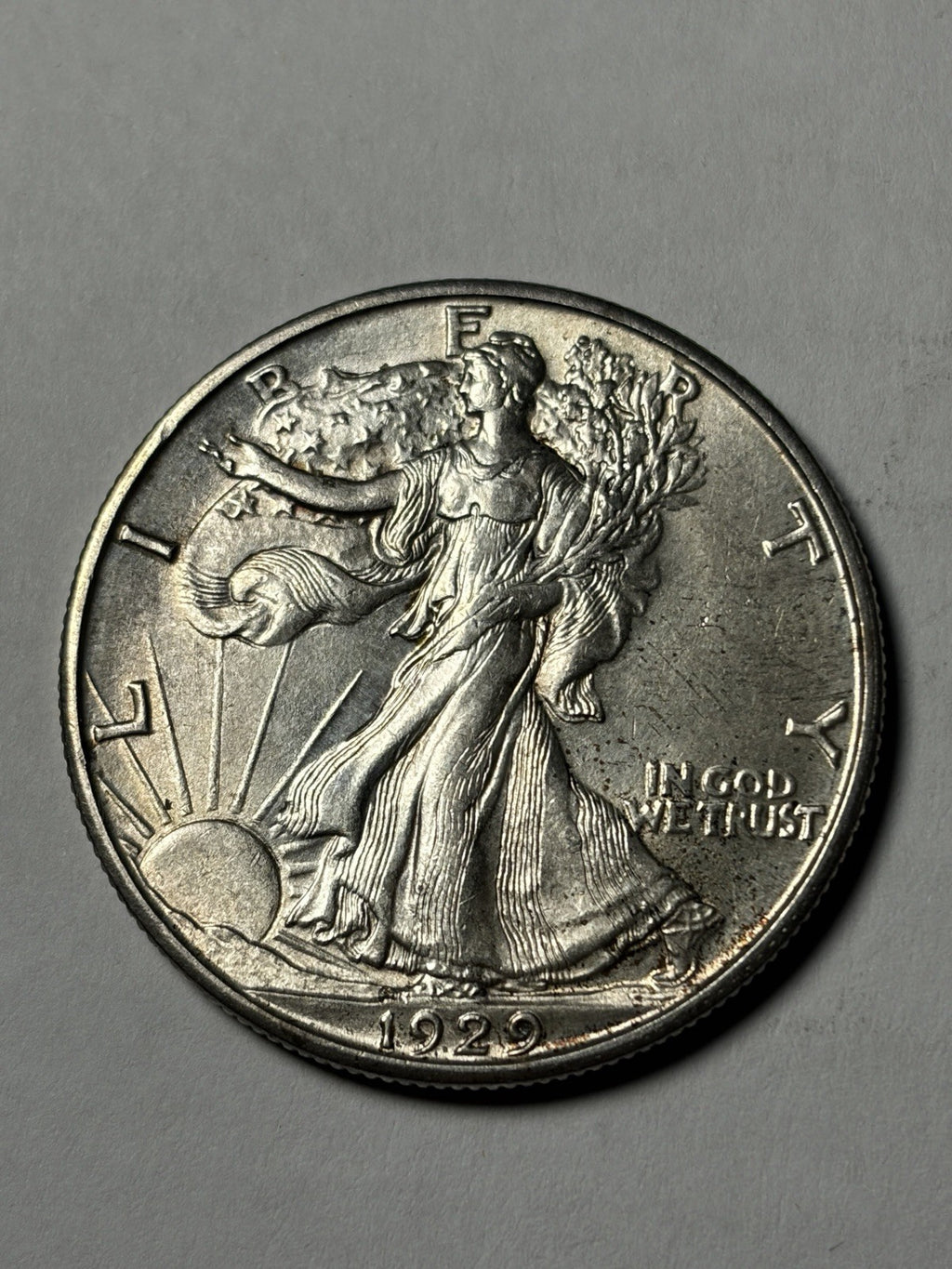 1929-D Walking Liberty Half Dollar Uncirculated Details