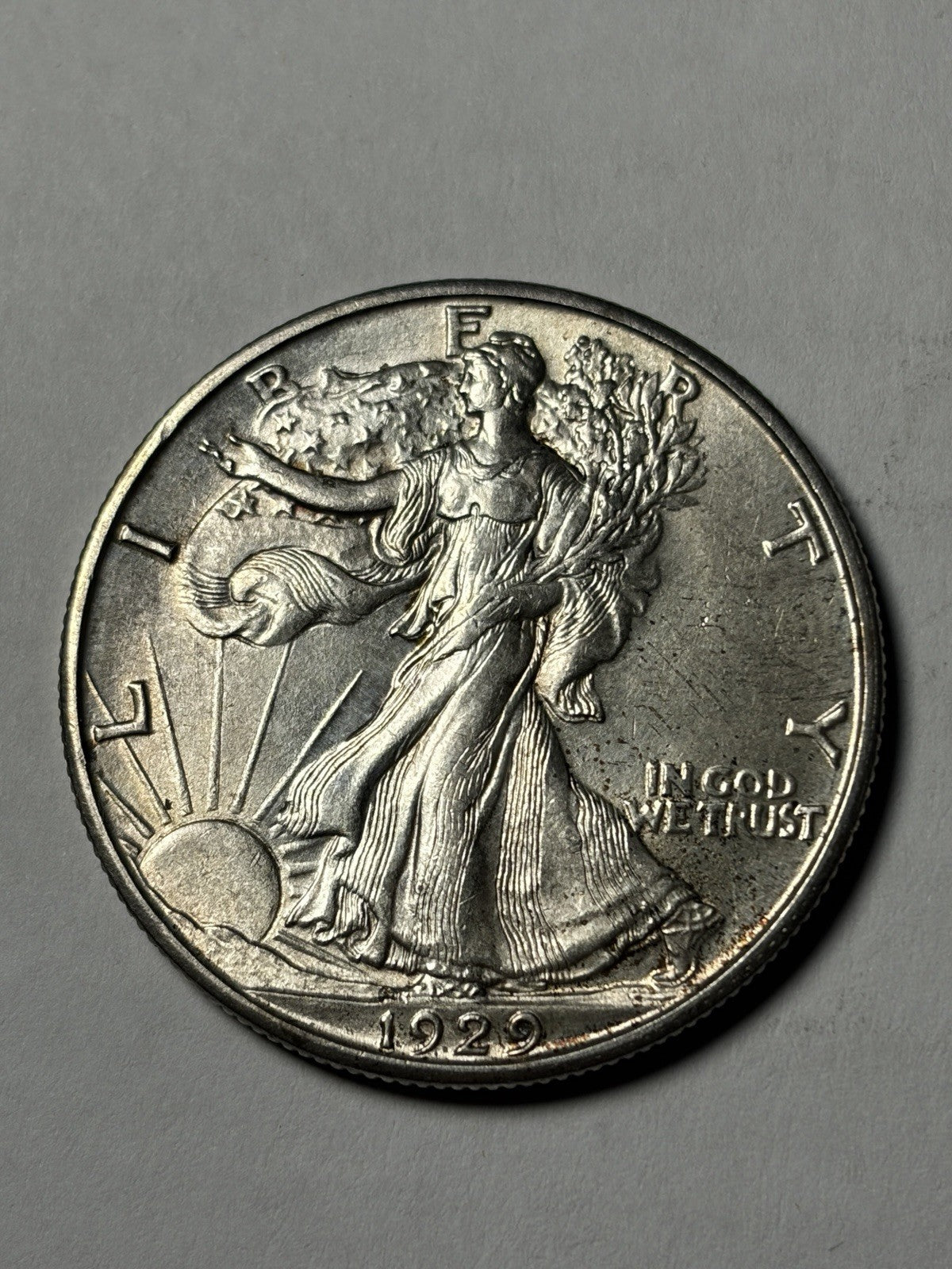 1929-D Walking Liberty Half Dollar Uncirculated Details