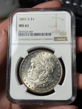 1891-S NGC MS61 Morgan Silver Dollar Tougher Date