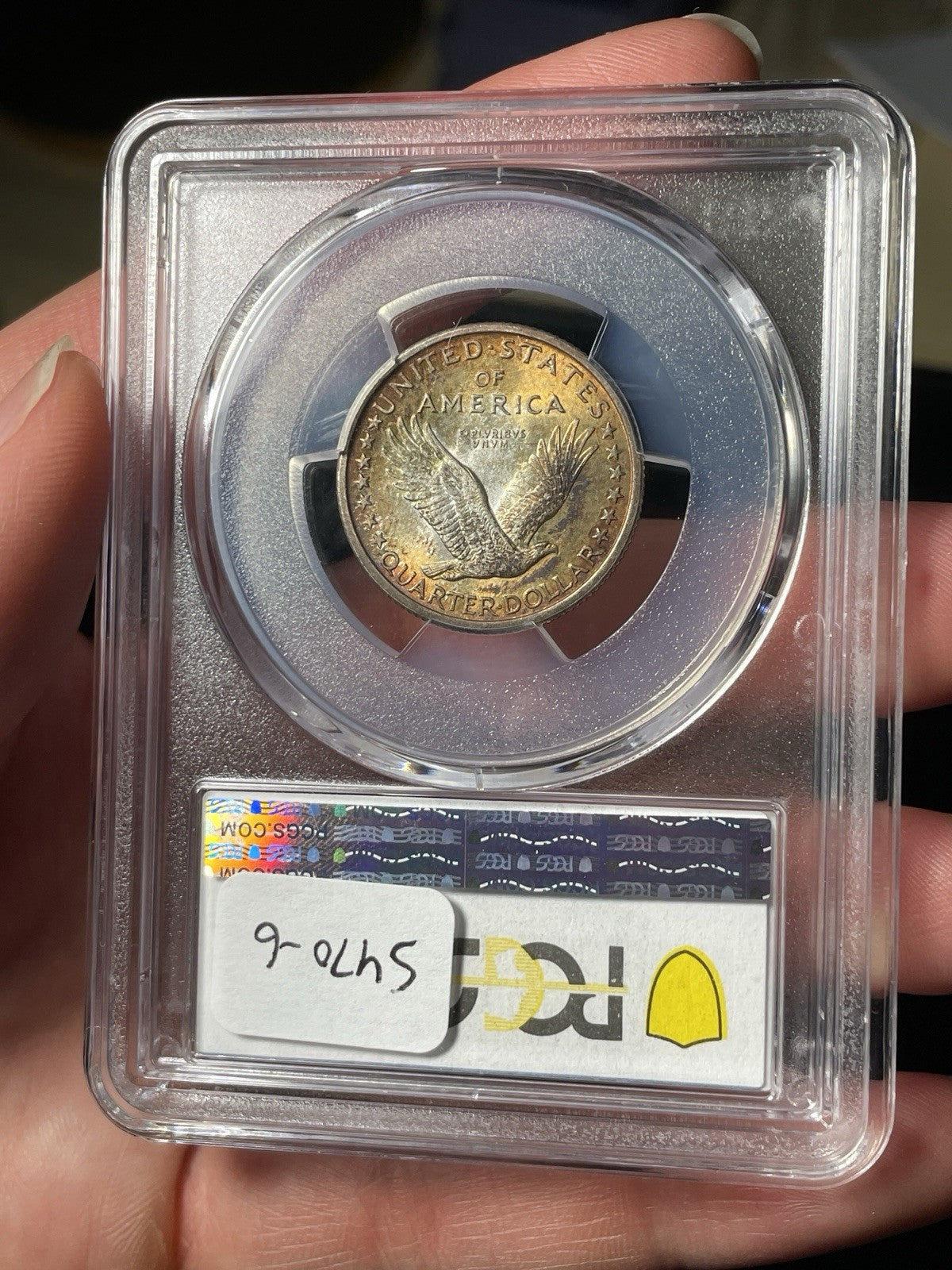 1917 PCGS MS65 FH Standing Liberty Quarter Toned