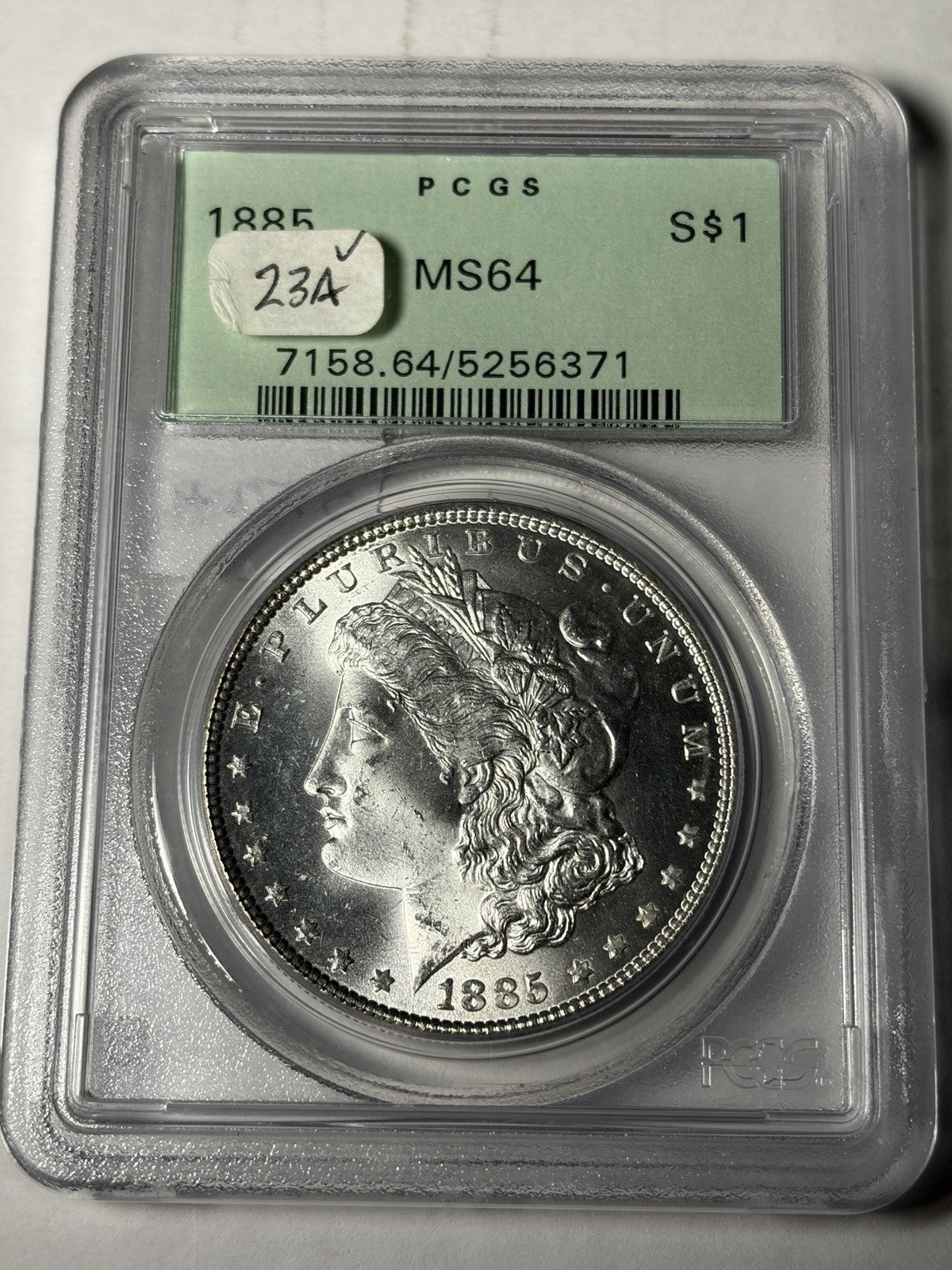 1885 PCGS MS64 Morgan Silver Dollar OGH Old Holder