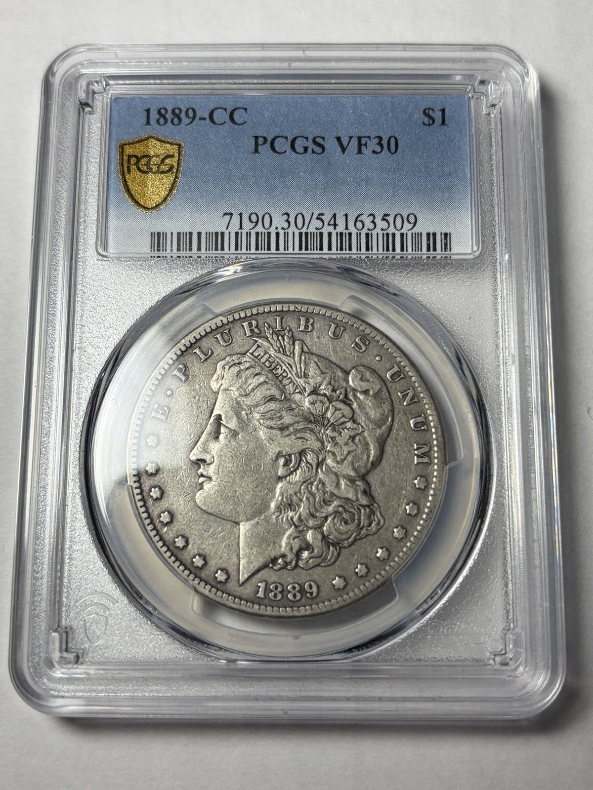 1889-CC PCGS VF30 Morgan Silver Dollar Key Date