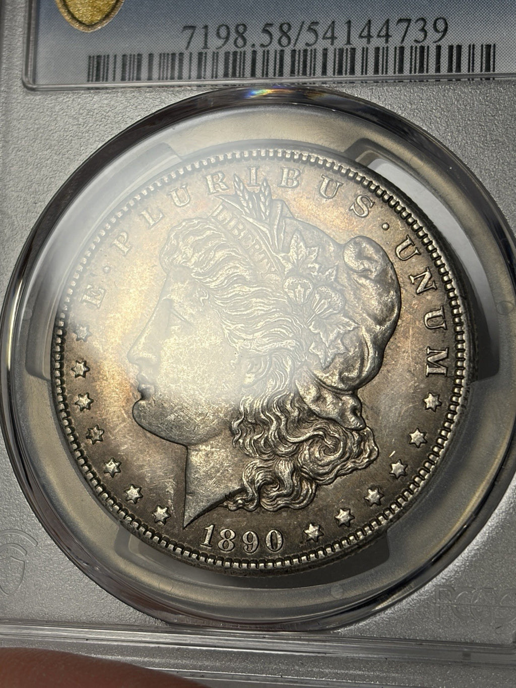 1890-CC PCGS AU58 Morgan Silver Dollar Toned