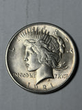 1921 Peace Silver Dollar Uncirculated Details