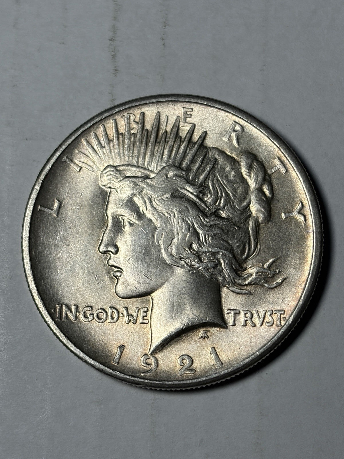 1921 Peace Silver Dollar Uncirculated Details