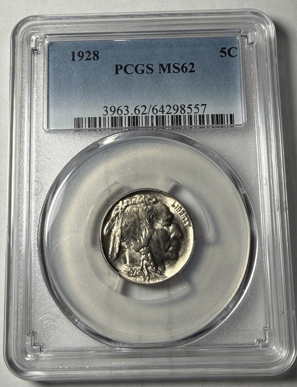 1928 PCGS MS62 Buffalo Nickel