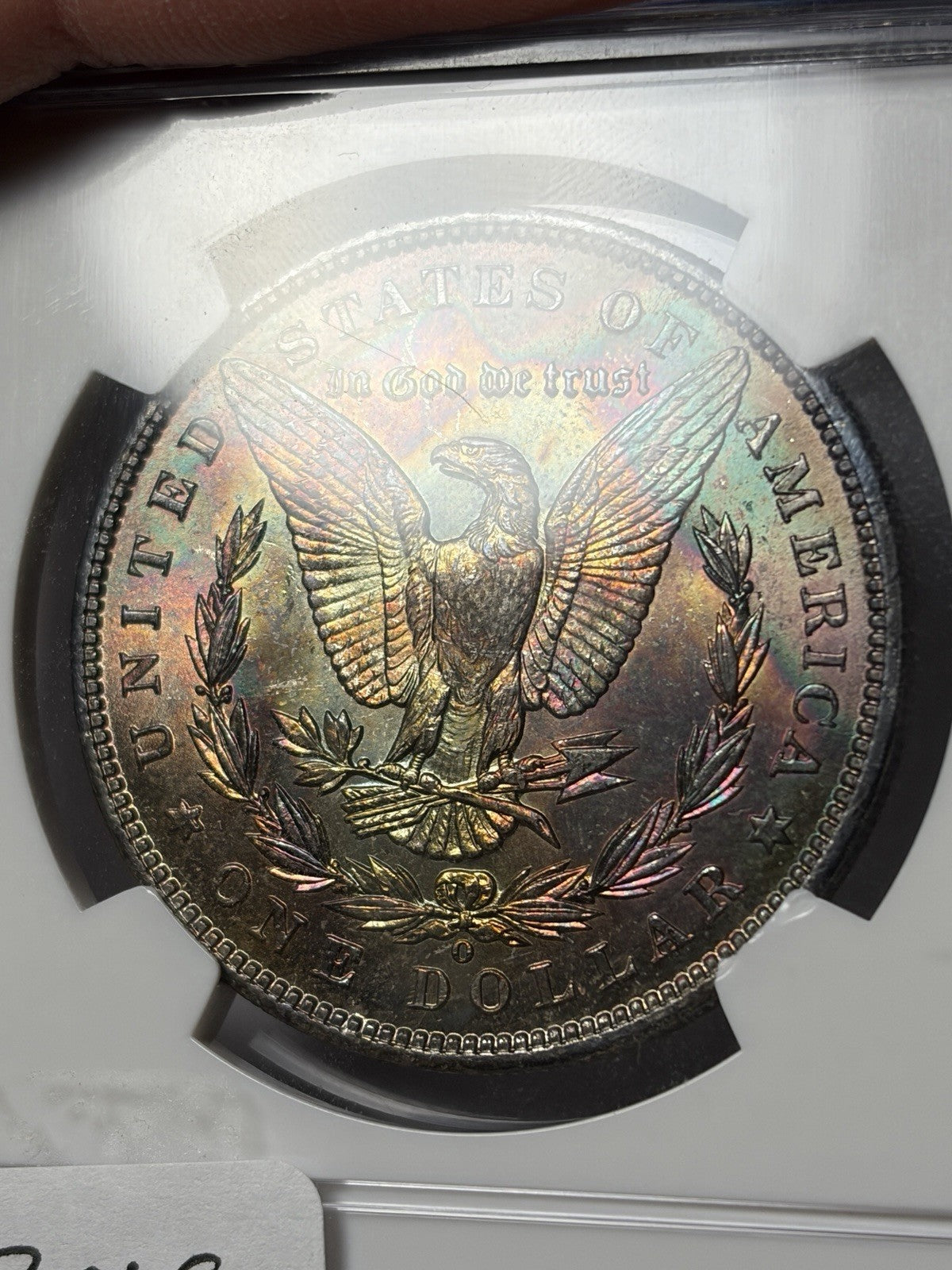 1901-O NGC MS64 Morgan Silver Dollar Reverse Toned End Roll Toner
