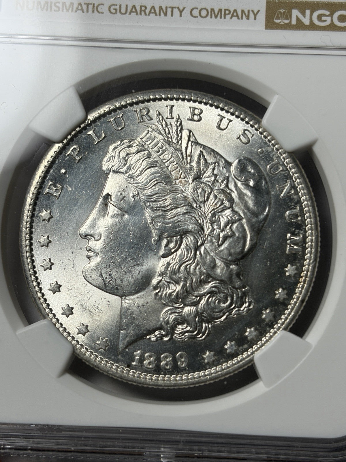 1889-S NGC UNC Details Morgan Silver Dollar
