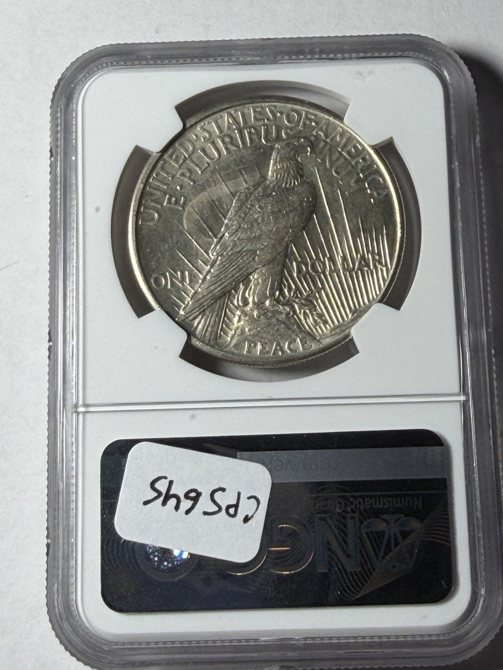 1921 NGC UNC Details High Relief Peace Dollar