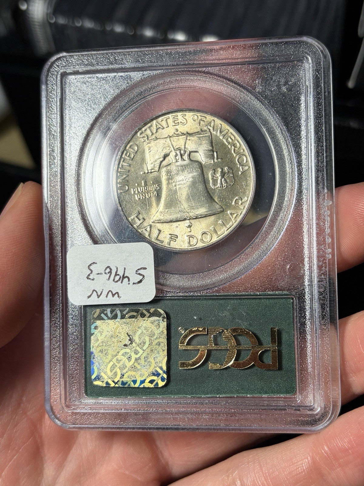 1951-D PCGS MS64 Franklin Half Dollar Toned OGH Old Holder