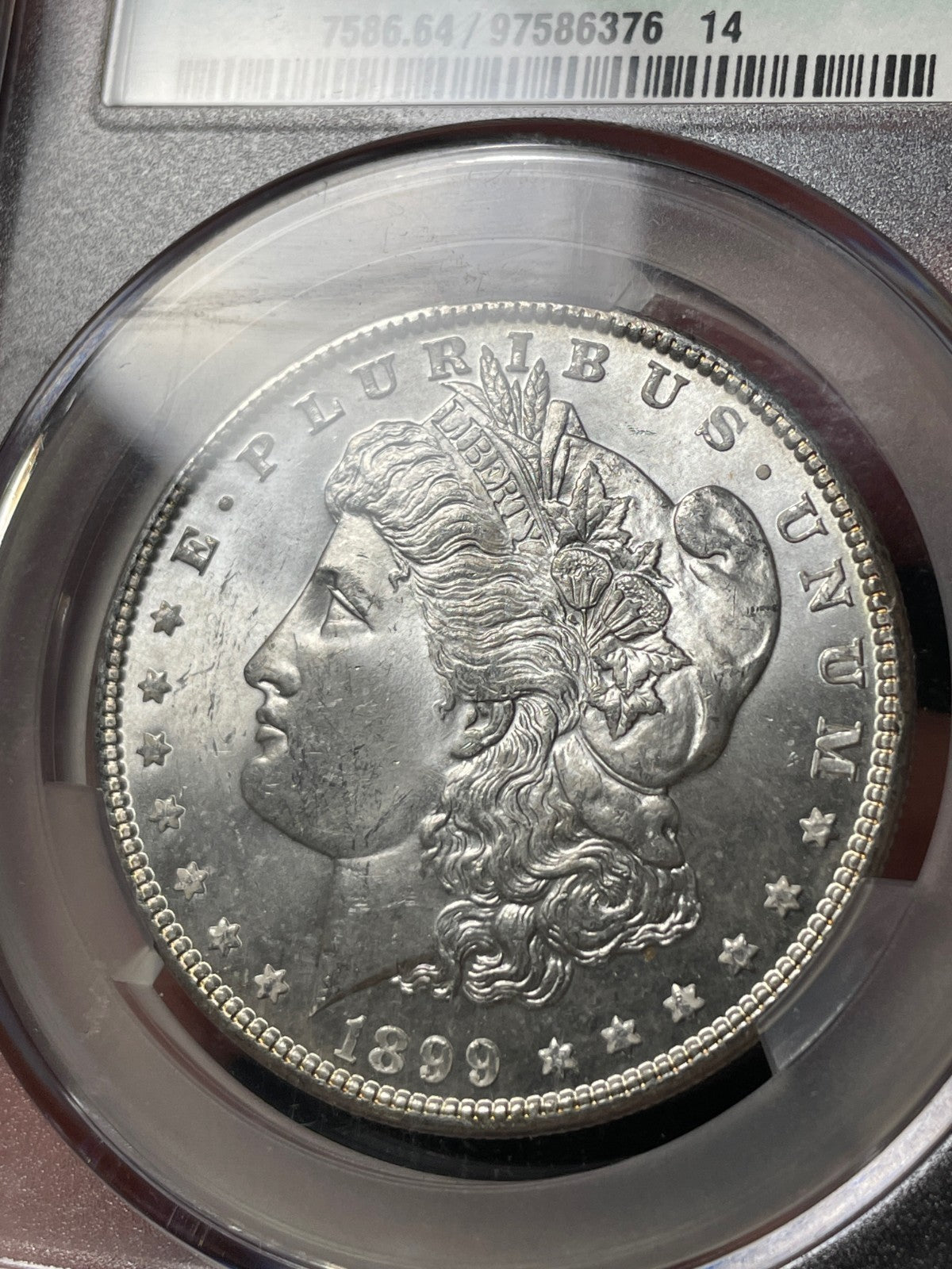 1899 CACG MS64 Morgan Silver Dollar Blast White Rare Date
