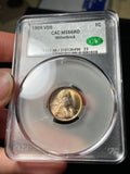 1909 VDB CACG MS66 RD Lincoln Wheat Cent Nice Coin