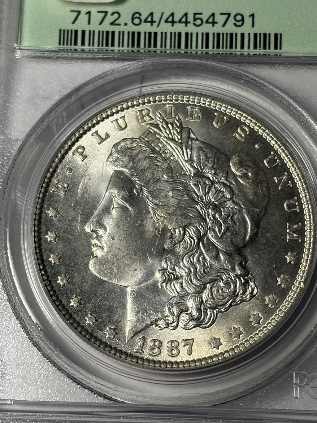 1887 PCGS MS64 Morgan Silver Dollar OGH Old Holder