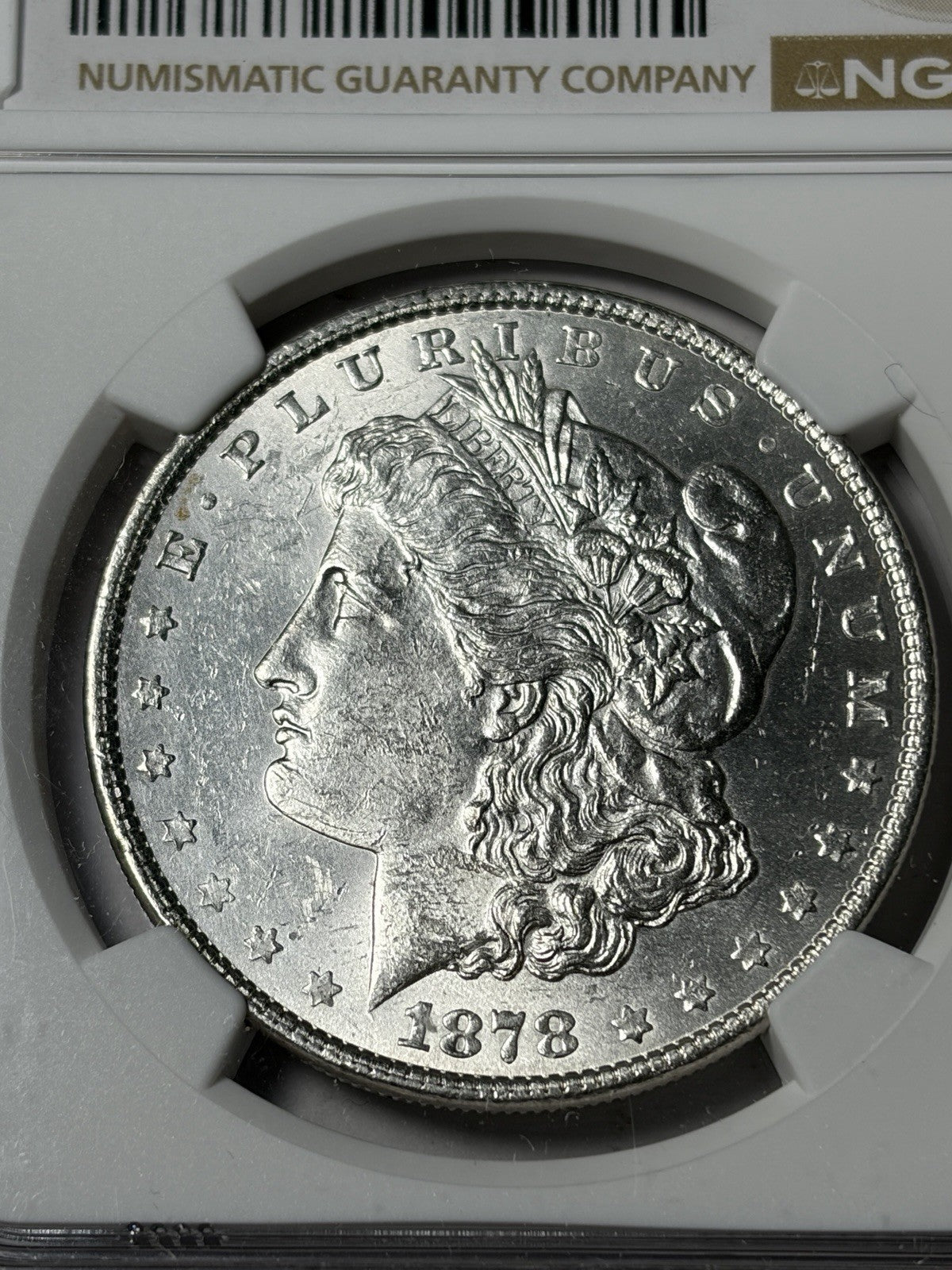 1878 7TF Reverse Of 1879 NGC MS61 Morgan Silver Dollar Rev 79