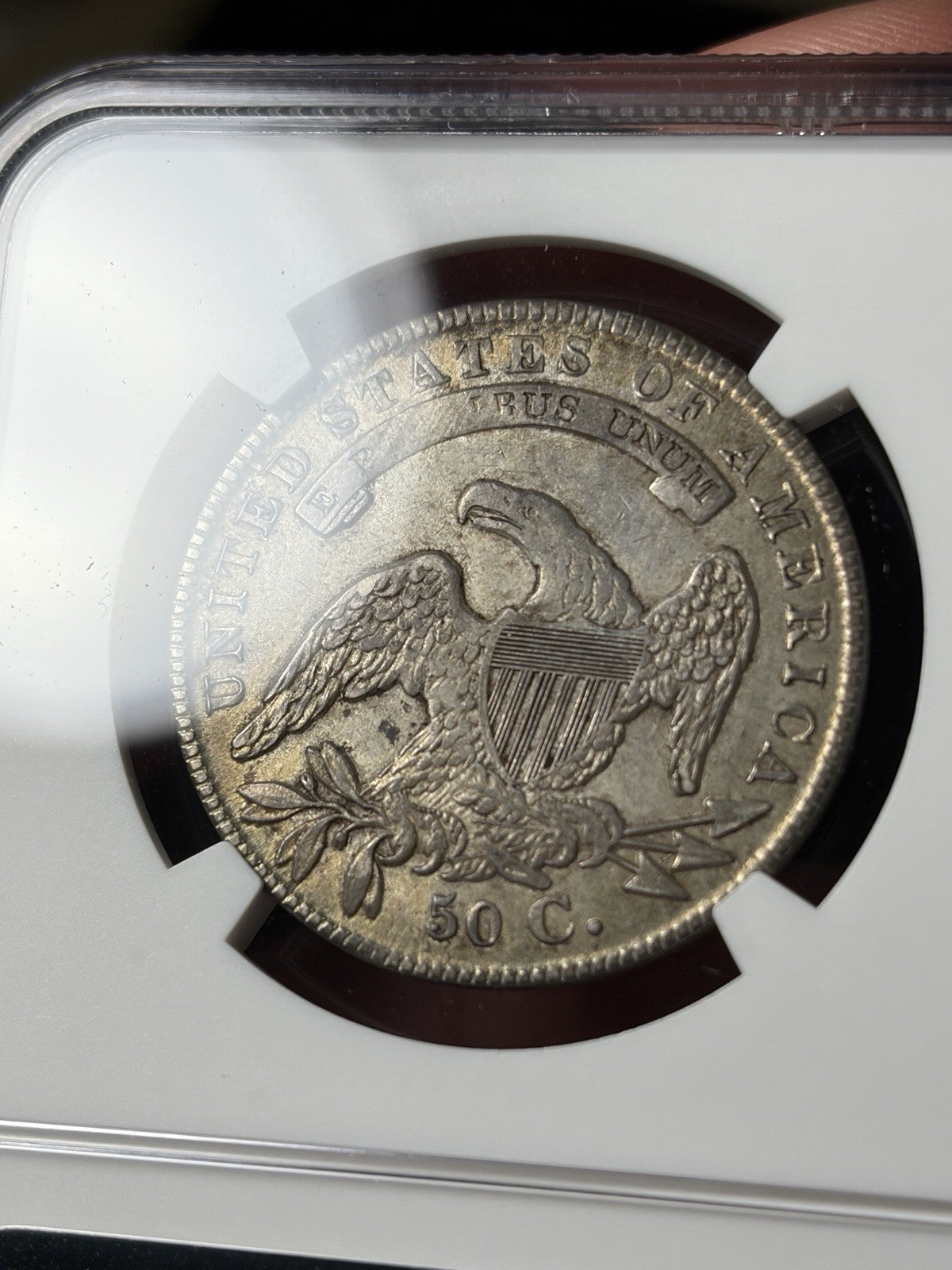1836 NGC AU55 Capped Bust Half Dollar