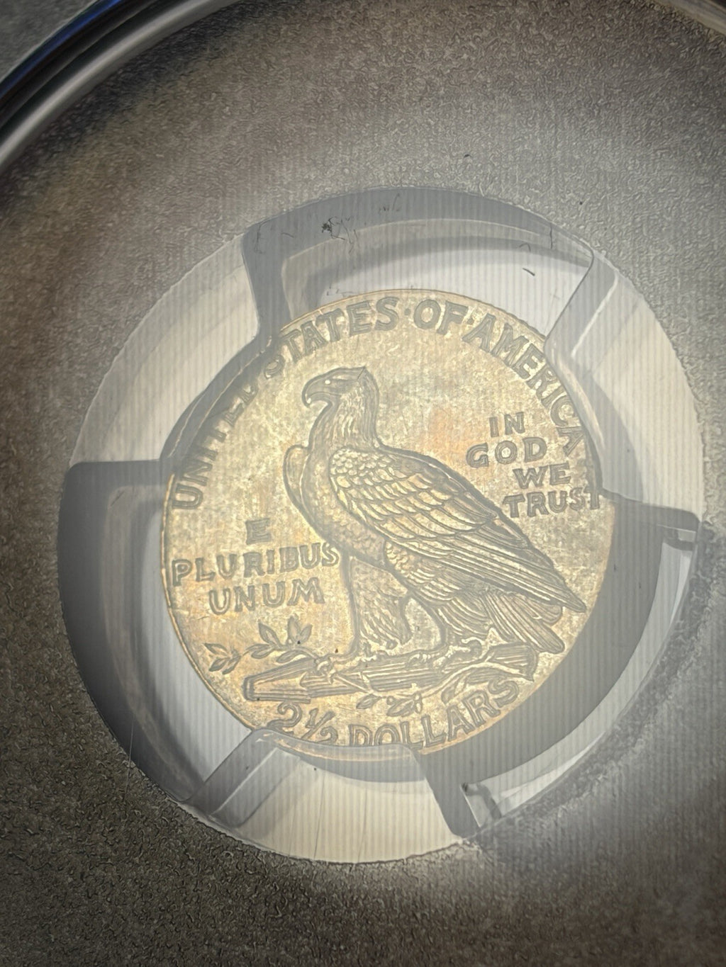 1911 PCGS MS64 Gold Indian $2.5 Quarter Eagle Toned Tougher Date