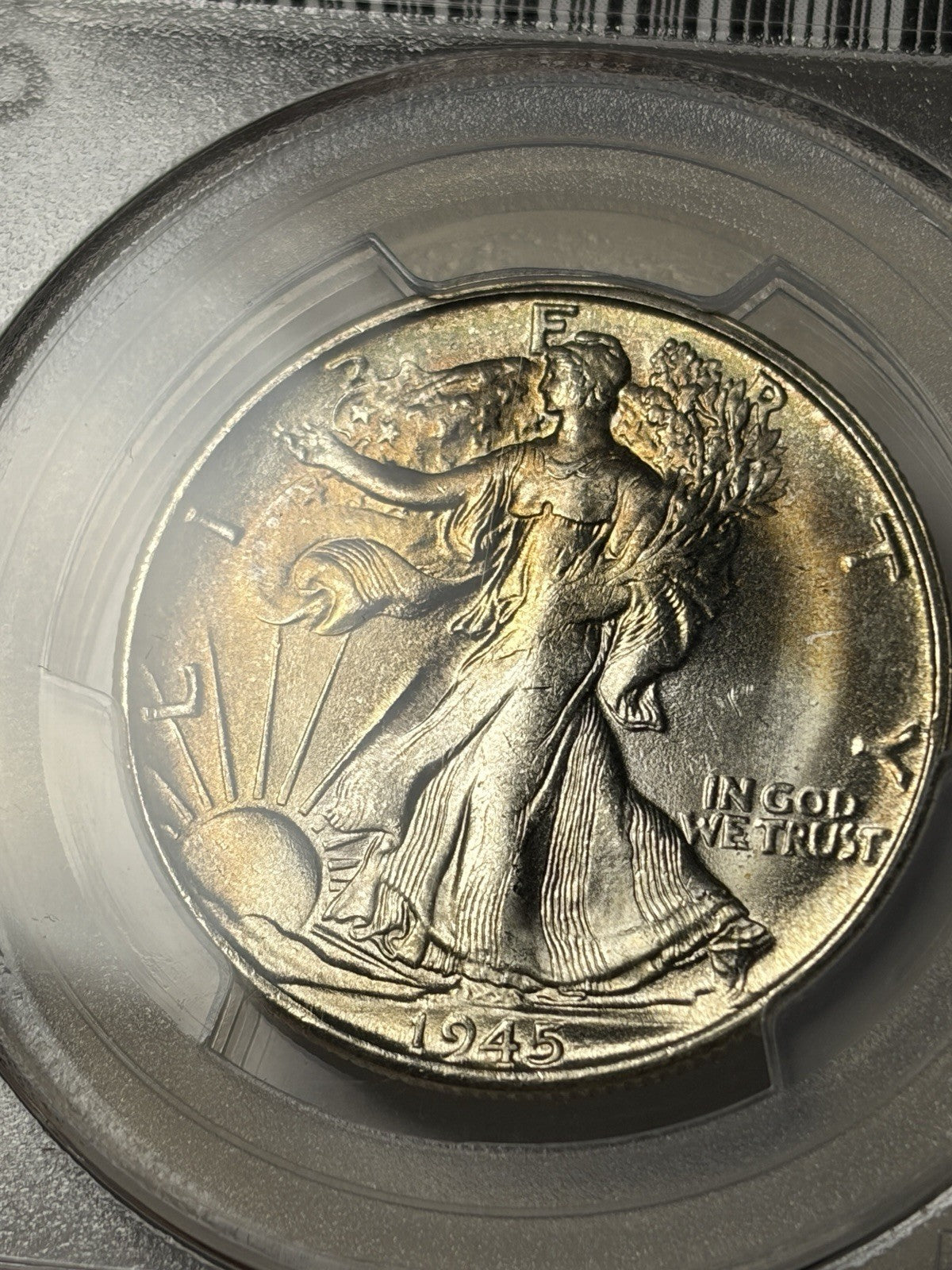 1945-S PCGS MS64 Walking Liberty Half Dollar Toned