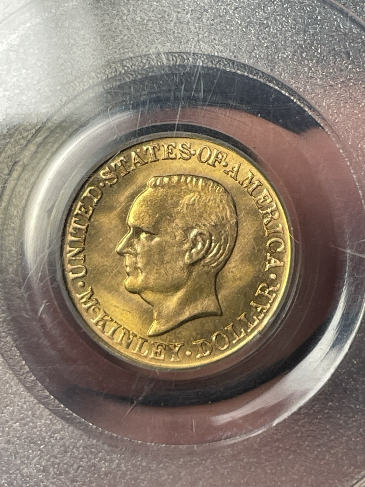 1917 PCGS MS66 McKinley Gold Commemorative Dollar Old Blue Holder