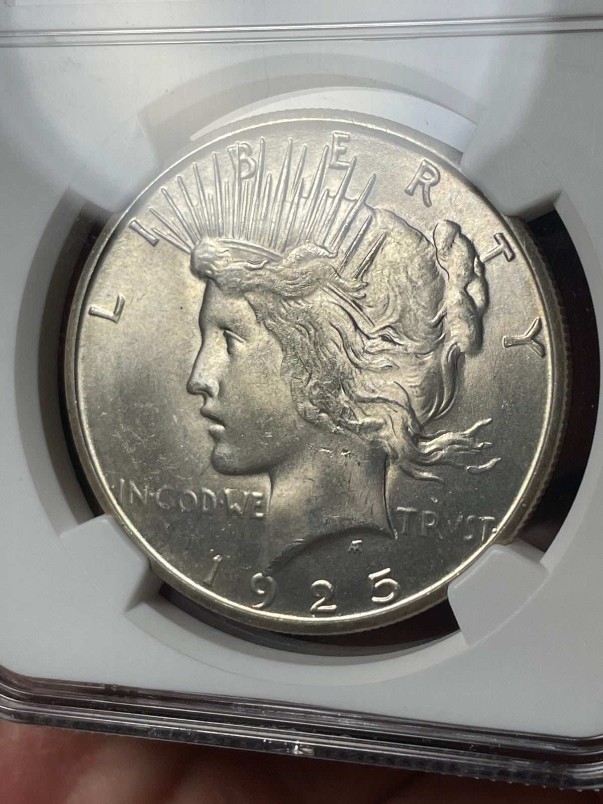 1925-S NGC MS62 CAC Peace Silver Dollar - EX. MS63 Tougher Date