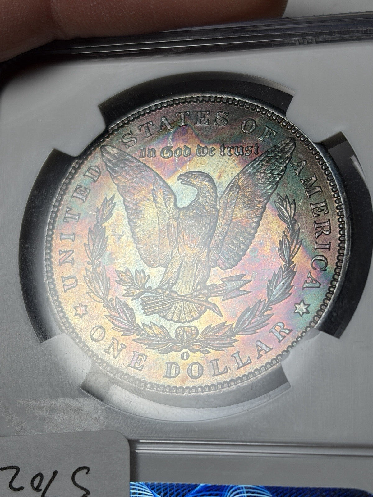 1901-O NGC MS64 Morgan Silver Dollar Reverse Toned End Roll Toner