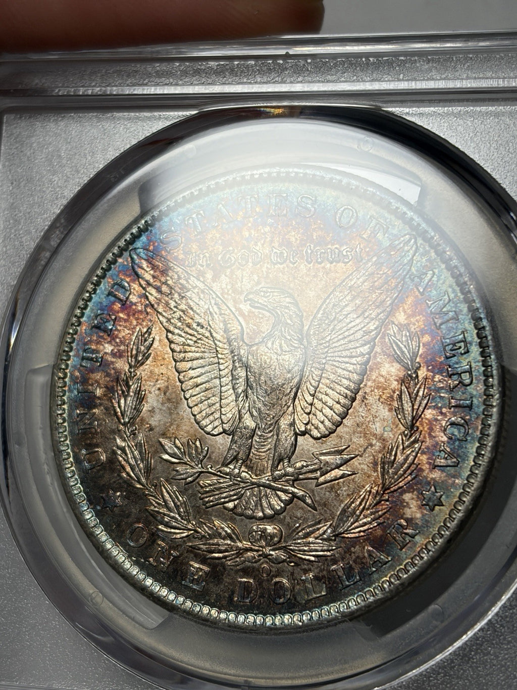 1885-O PCGS UNC Detail Morgan Silver Dollar Toned