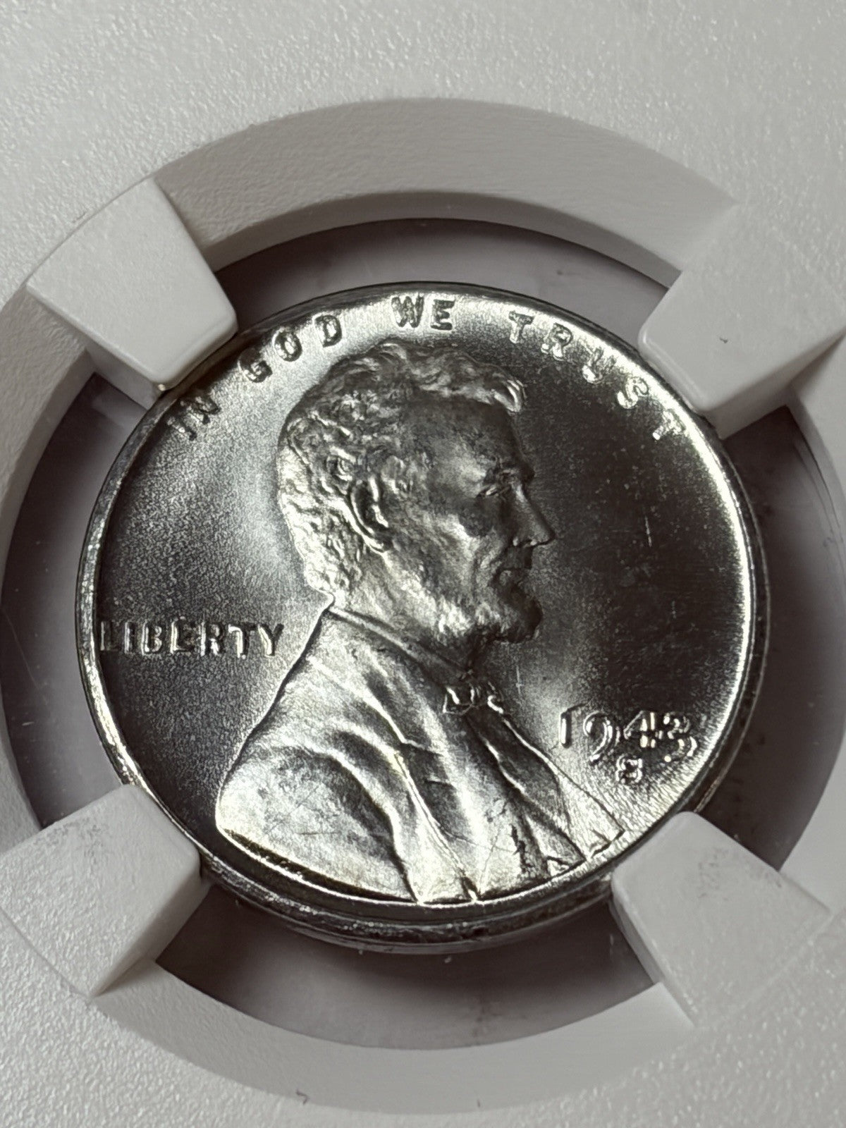 1943-S NGC MS67+ CAC Lincoln Wheat Steel Cent