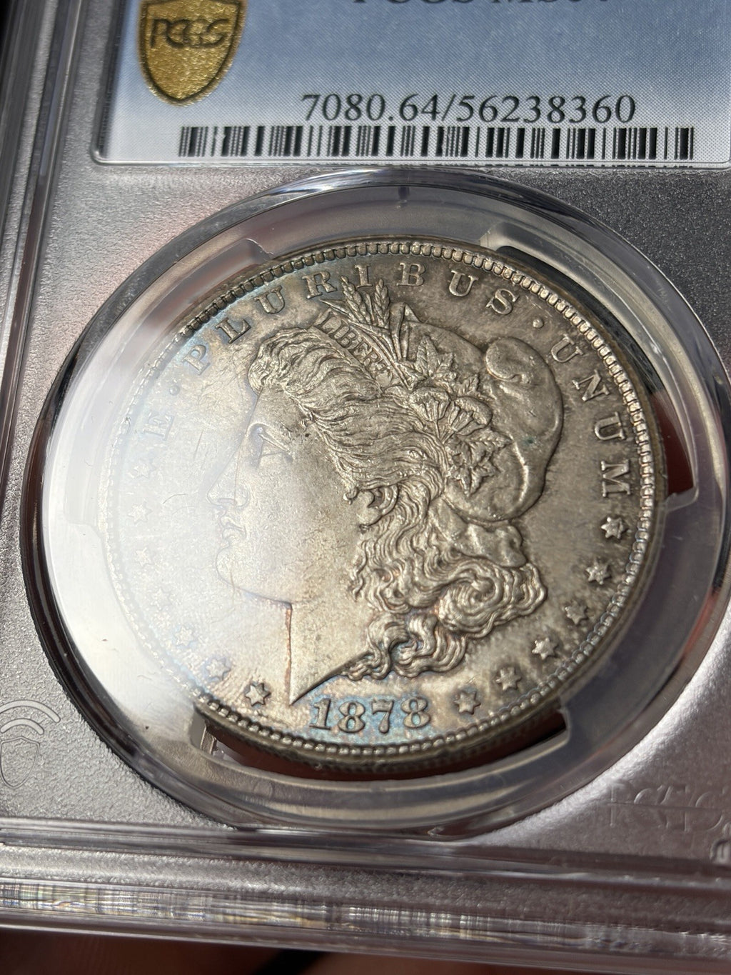 1878-CC PCGS MS64 Morgan Silver Dollar Toned Original