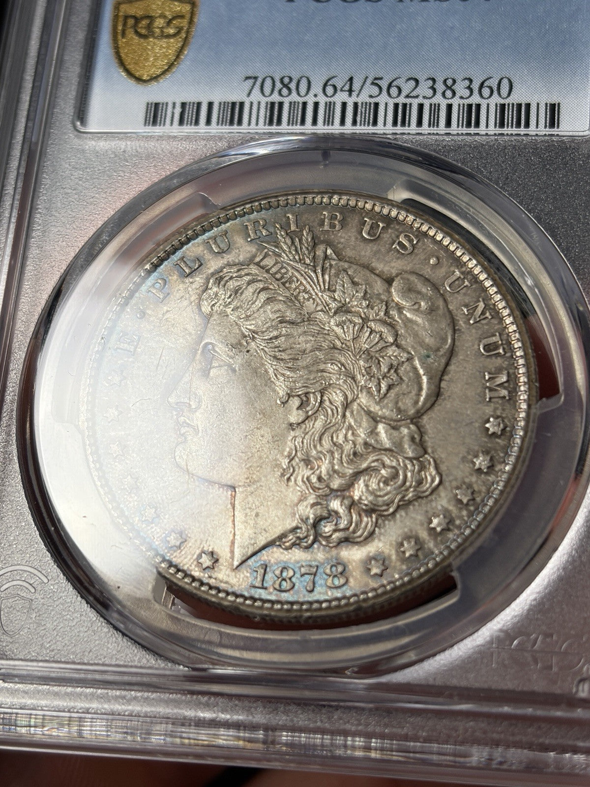 1878-CC PCGS MS64 Morgan Silver Dollar Toned Original