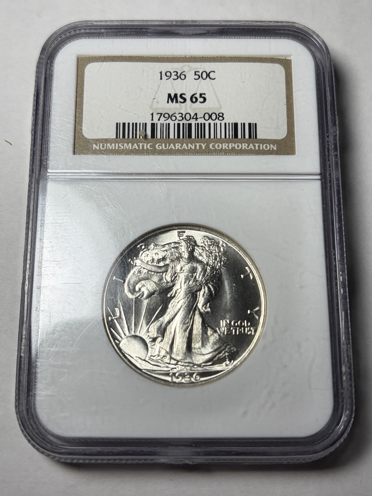 1936 NGC MS65 Walking Liberty Half Dollar