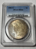 1882-S PCGS MS66 Morgan Silver Dollar Toned