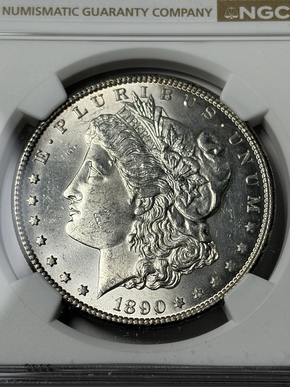 1890-CC NGC Unc Details Morgan Silver Dollar