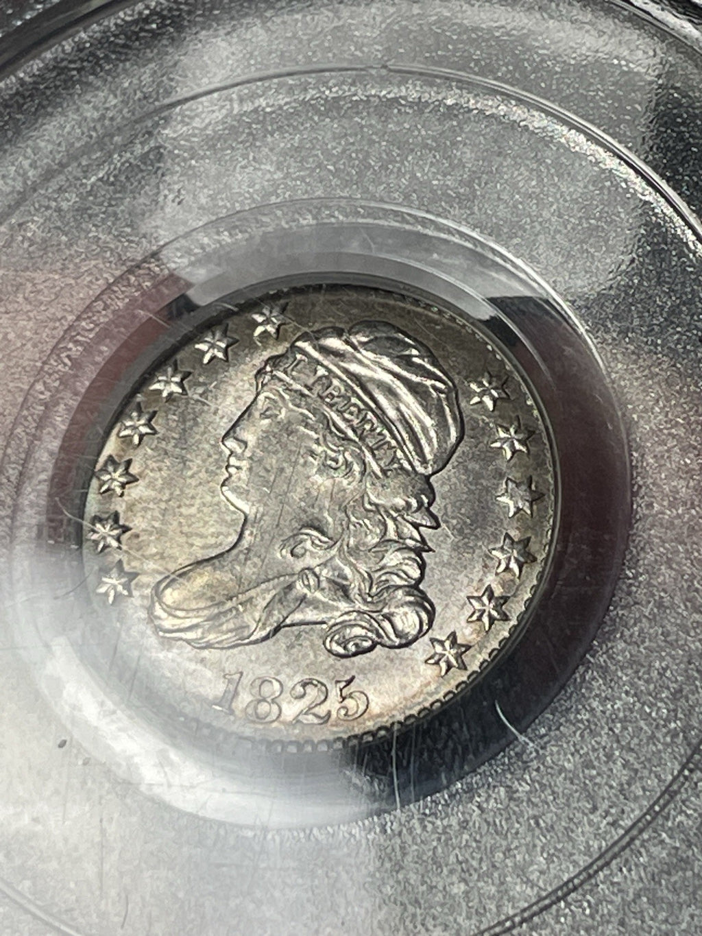 1825 PCGS MS62 Capped Bust Dime Old Green Holder