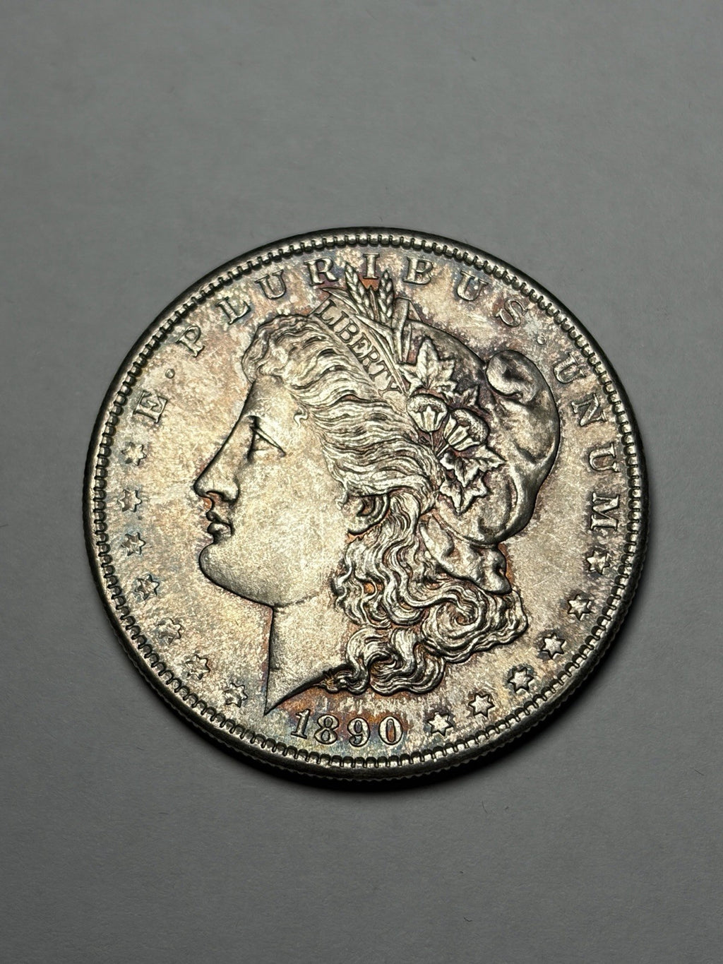 1890-S Morgan Silver Dollar Toned Uncirculated