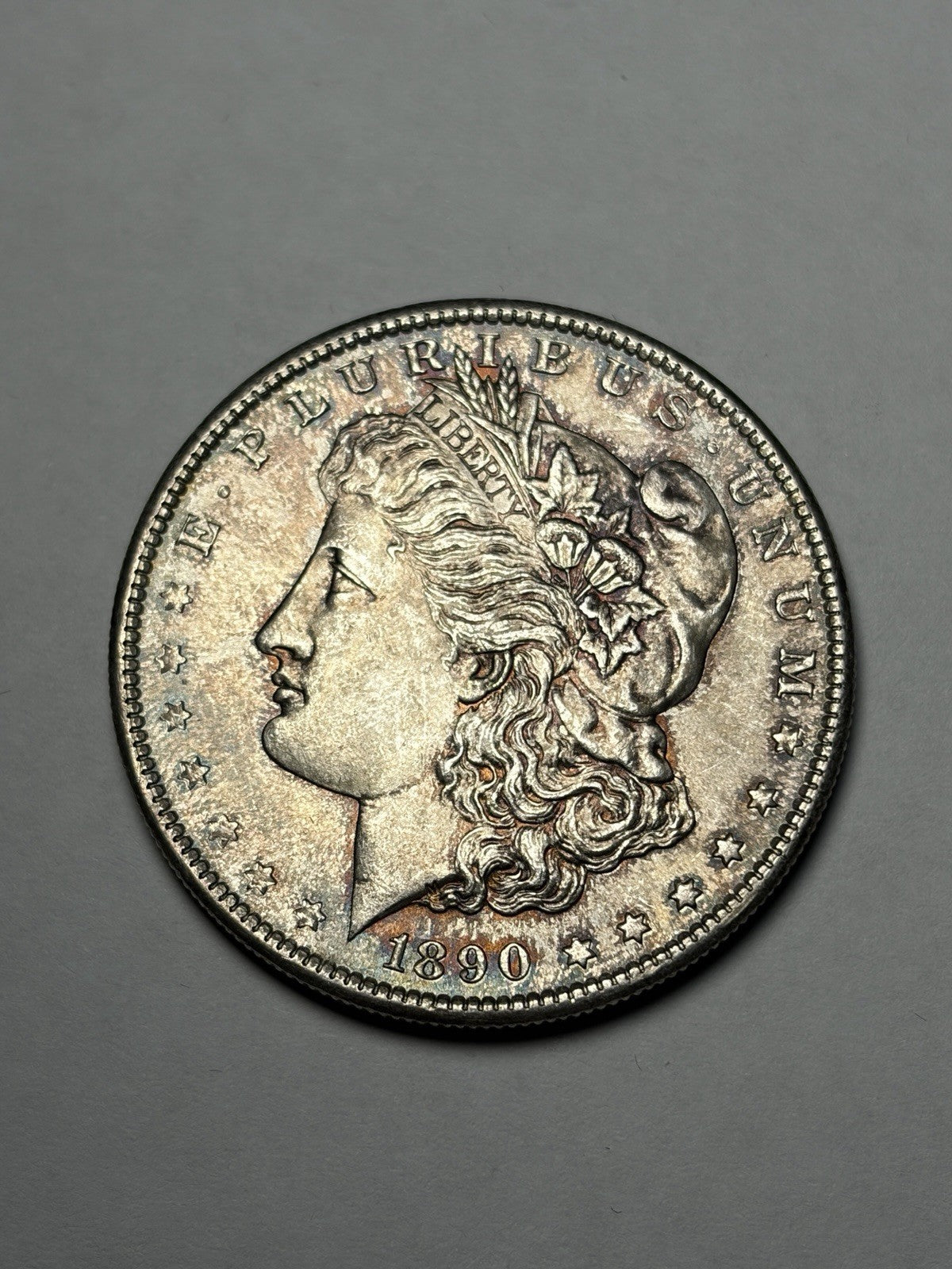 1890-S Morgan Silver Dollar Toned Uncirculated