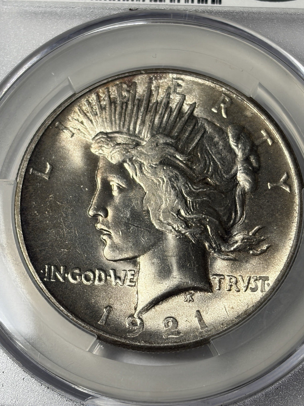 1921 CACG MS64 Peace Silver Dollar
