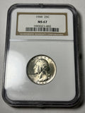 1944 NGC MS67 Washington Quarter